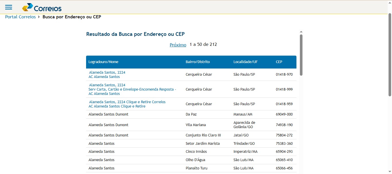 Consulta CEP: como fazer busca CEP por rua ou endereço